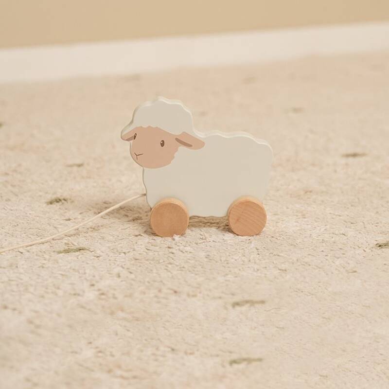 Pull string best sale farm animal toy