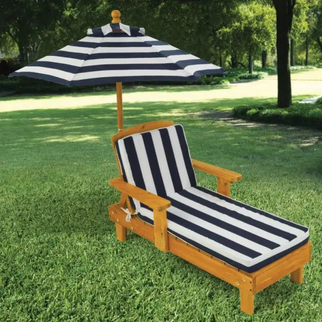 Outdoor chaise with umbrella sale