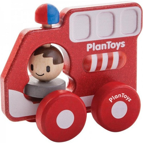 Plan toys cheap fire truck