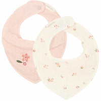 Bandana bib muslin set of 2 Fairy Blossom & Blossom