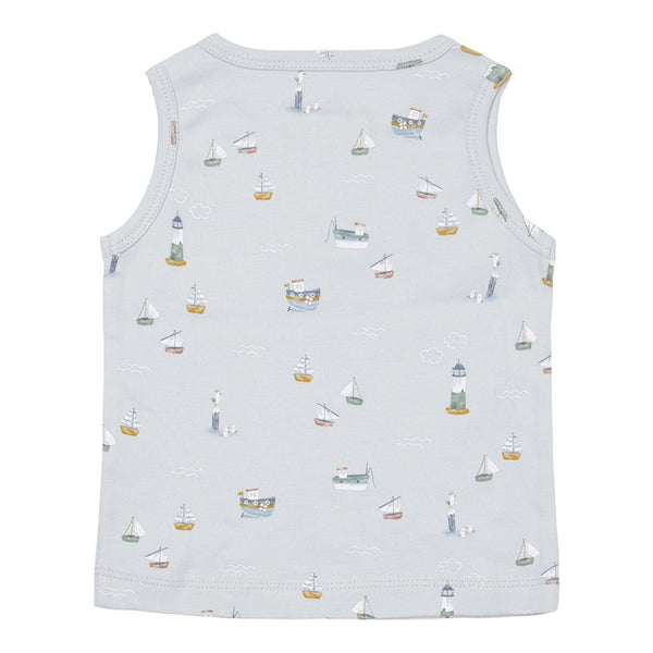 Singlet Sailors Bay Blue