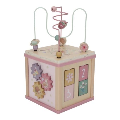 Wooden activity cube - Fairy Garden