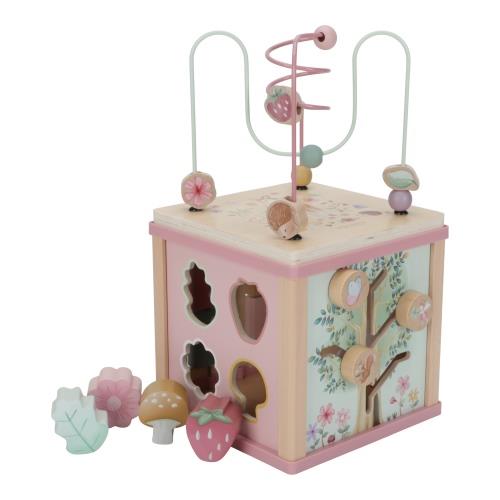 Wooden activity cube - Fairy Garden