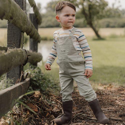 Dungarees Green Boys