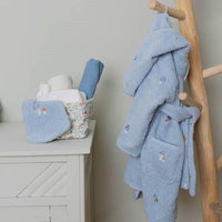 Swaddle muslin 120 x 120 cm Pure Denim Blue