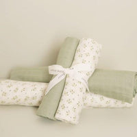 Swaddle muslin 120 x 120 cm Sage