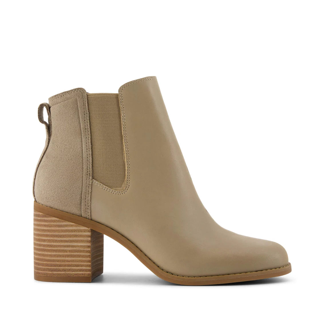 Evelyn Chelsea Boots Dune Leather Suede