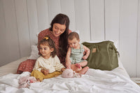 Diaper Bag for Twins Triangle Olive