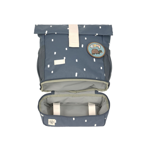 Mini Rolltop Backpack - Happy Prints blue