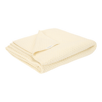 Knitted Bassinet Blanket Pure Soft White