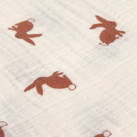 Swaddle & Burp Blanket M (3pcs) Little Forest Rabbit