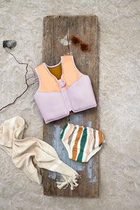 Swim Vest kids, lavender/apricot