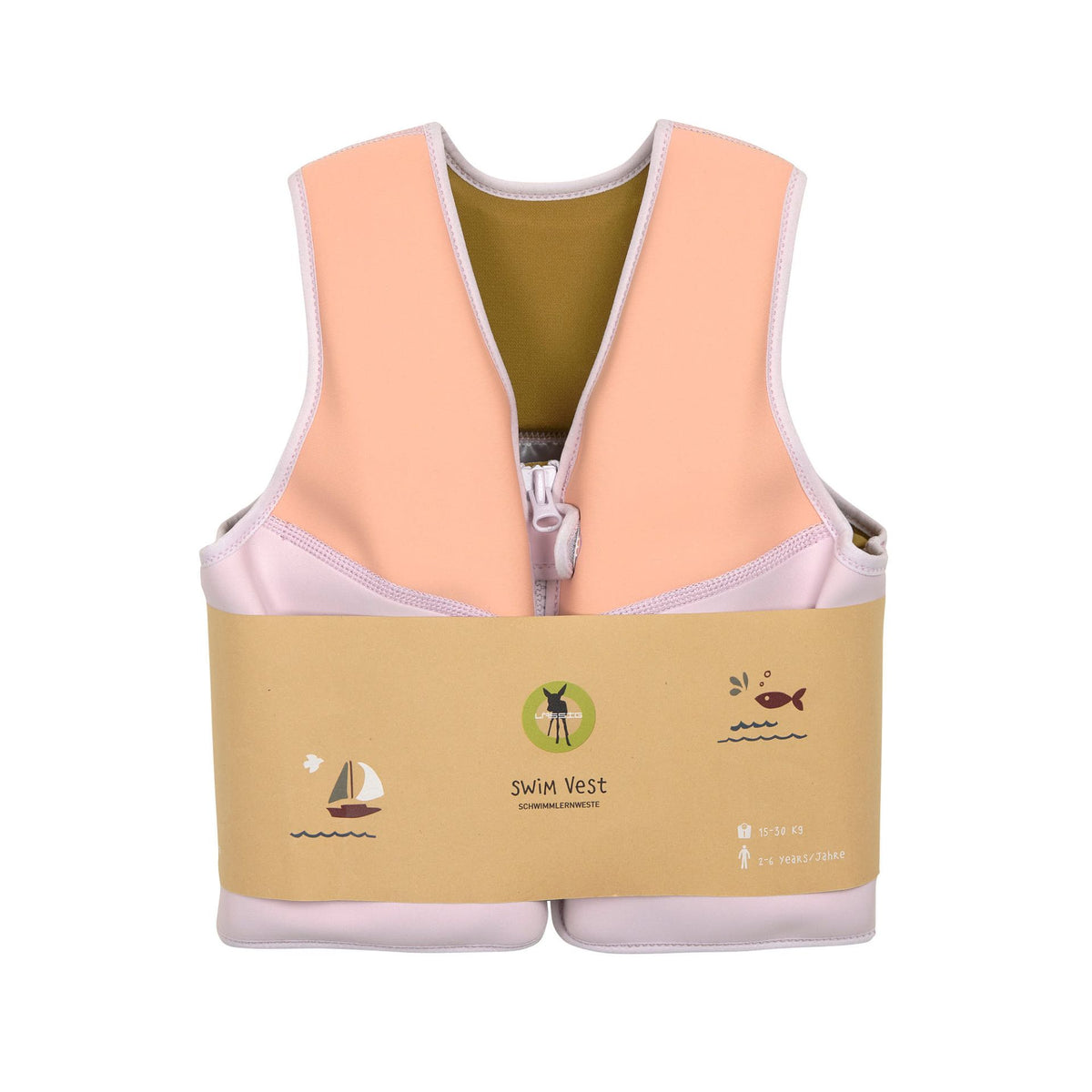 Swim Vest kids, lavender/apricot