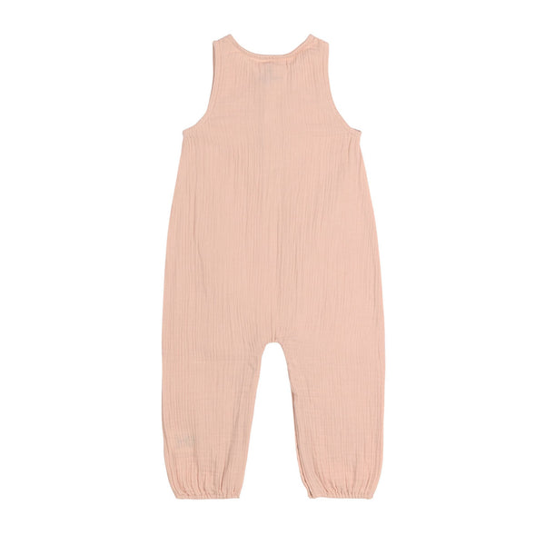 Muslin Jumpsuit GOTS - Powder Pink