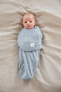 Cozy Swaddle Bag  GOTS, Blocks light blue