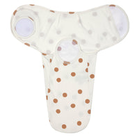 Cozy Swaddle Bag GOTS, Big Dots milky