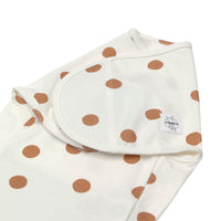 Cozy Swaddle Bag GOTS, Big Dots milky