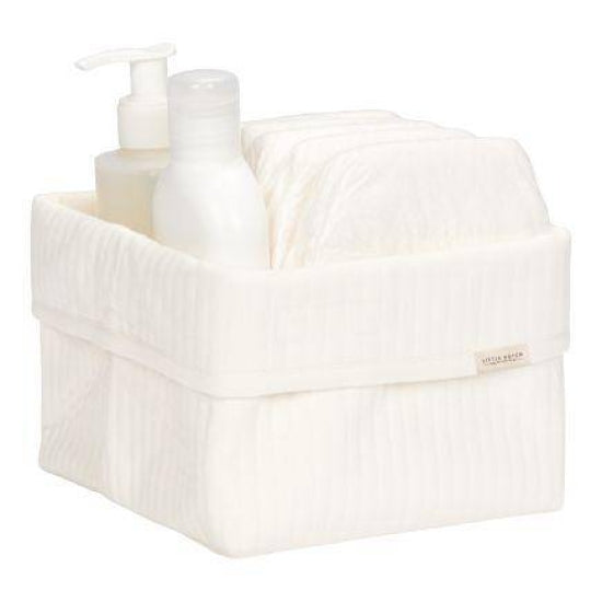 Storage basket small Pure Soft White