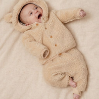 Teddy Jacket Baby Bunny Sand