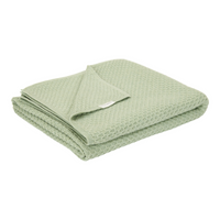 Knitted Bassinet Blanket Pure Sage