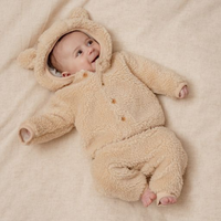 Teddy Jacket Baby Bunny Sand