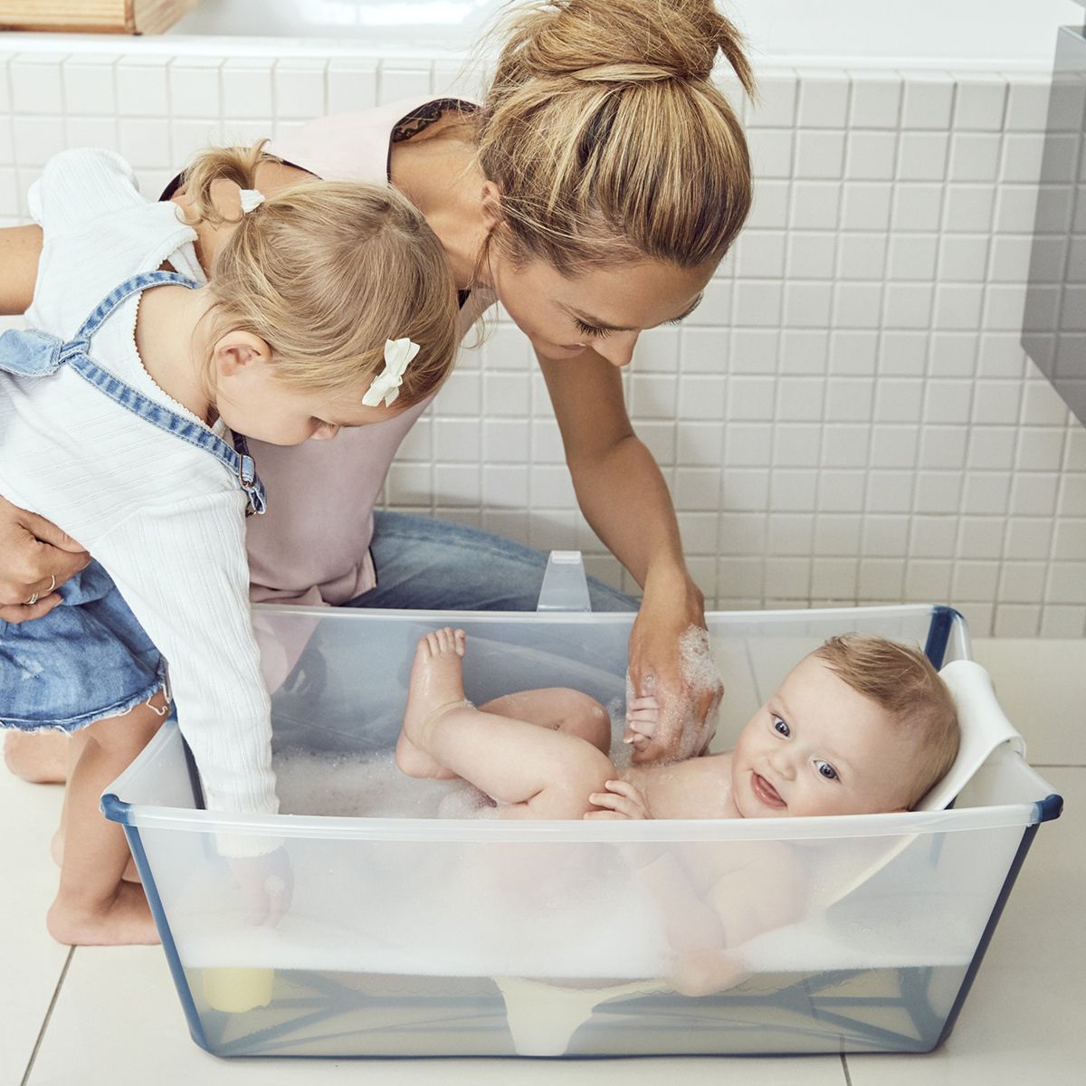 Flexi bath best sale with newborn support