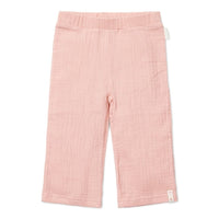 Muslin trousers Flower Pink