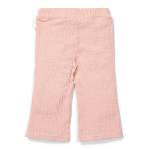 Muslin trousers Flower Pink