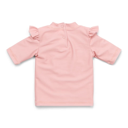 Swim T-shirt short sleeves ruffles Seahorse Pink SS