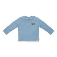 T-shirt long sleeves Waffle Ice Blue