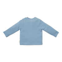 T-shirt long sleeves Waffle Ice Blue