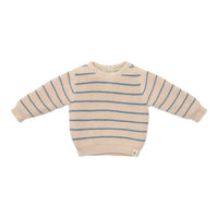 Knitted sweater Ice Blue Stripe