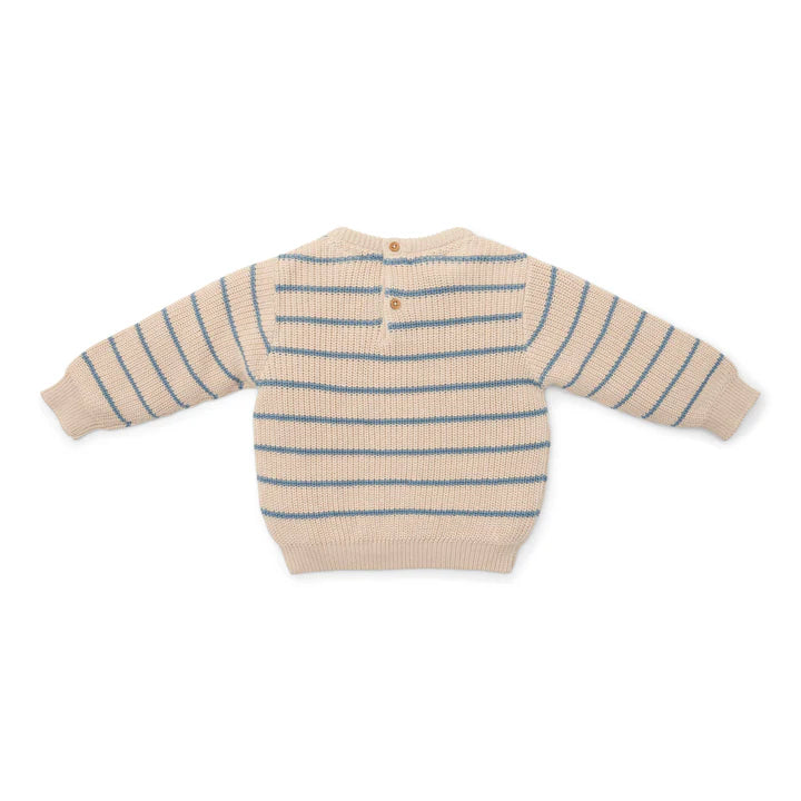 Knitted sweater Ice Blue Stripe