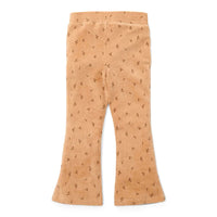 Flared Trousers Almond Blooming Flower