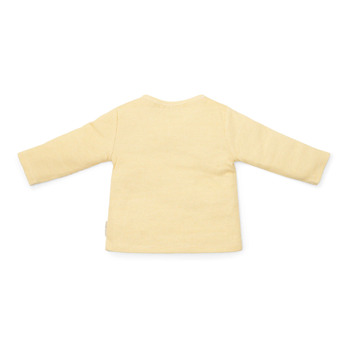 T-shirt long sleeve wrap Warm Yellow check