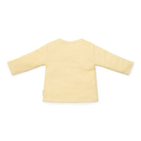 T-shirt long sleeve wrap Warm Yellow check