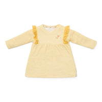 Dress long sleeve Warm Yellow check