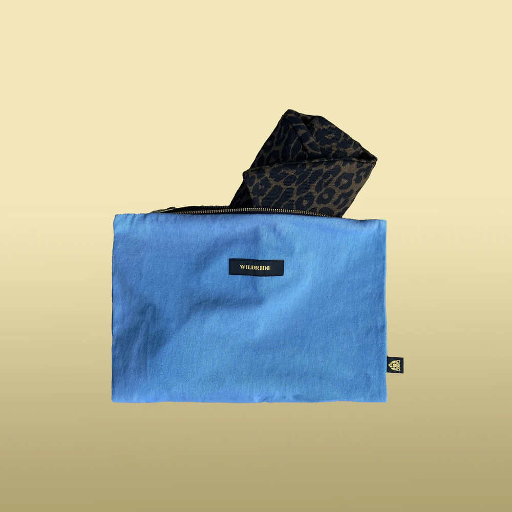 Denim discount pouch bag