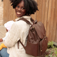 Freddie Vegan Leather Backpack Tan