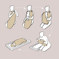 Cuddledry 'Hands-free' baby towel white