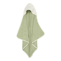 Hooded towel muslin Blueberry Leaves - 100x100 cm