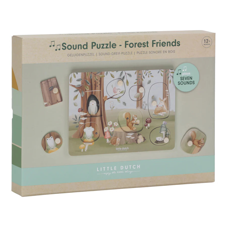 Wooden sound puzzle - Forest Friends