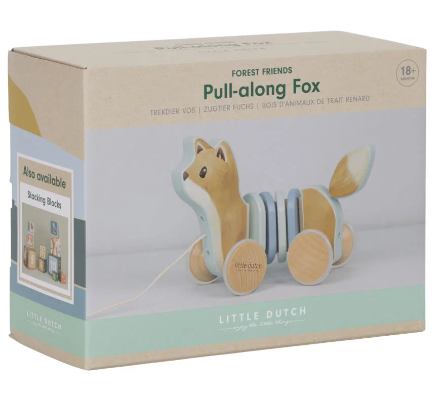 Pull-along wood Fox Forest Friends