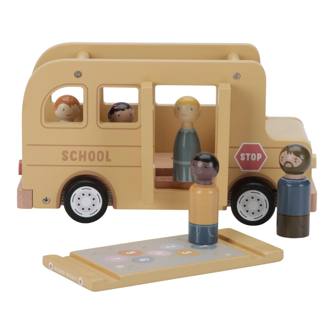 School Bus with Figures