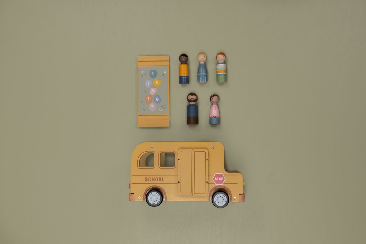 School Bus with Figures