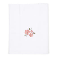 Bassinet sheet embroidered Fairy Flowers