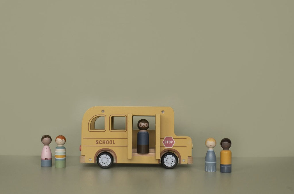 School Bus with Figures