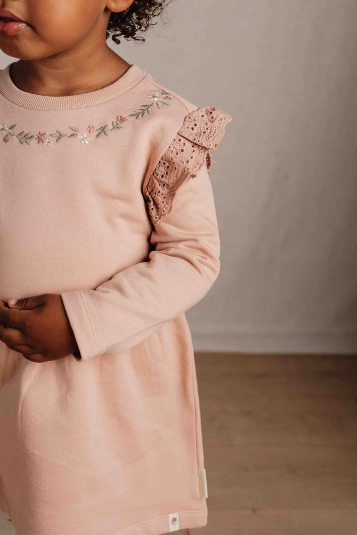 Dress long sleeves Soft Rose