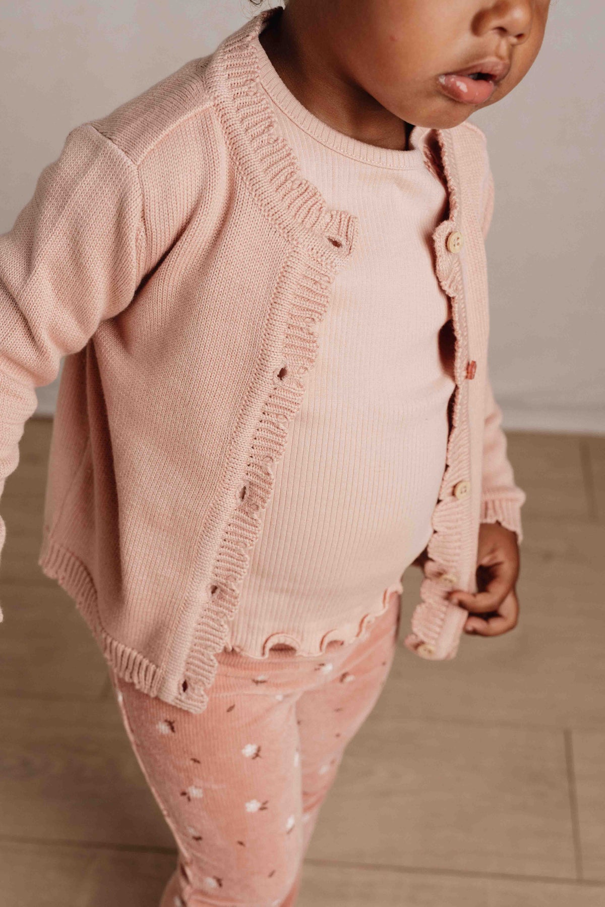 Knitted cardigan Soft Rose