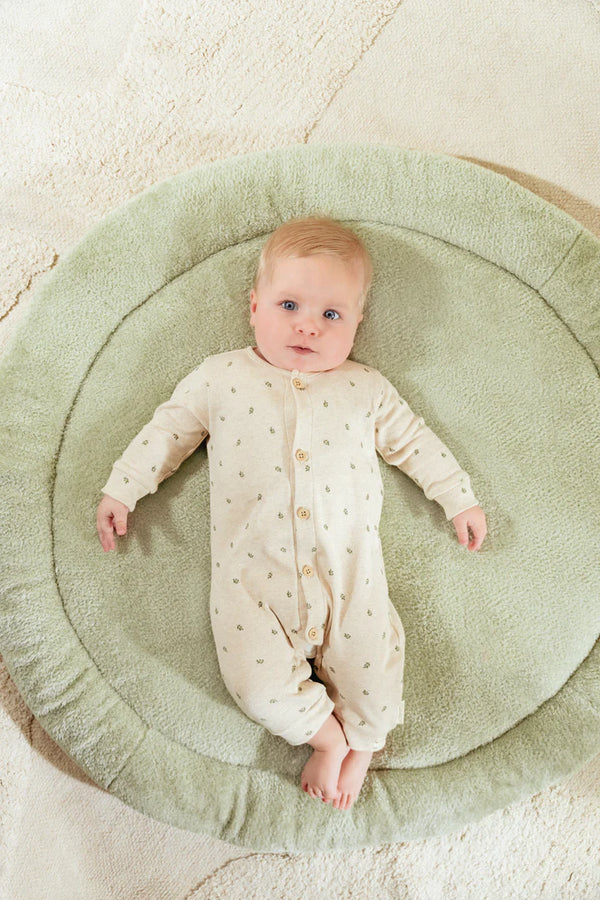 One-piece suit Green Leaves